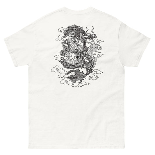 Japanese Dragon Tattoo Shirt Japanese T-shirts Kenshi Crew White S 