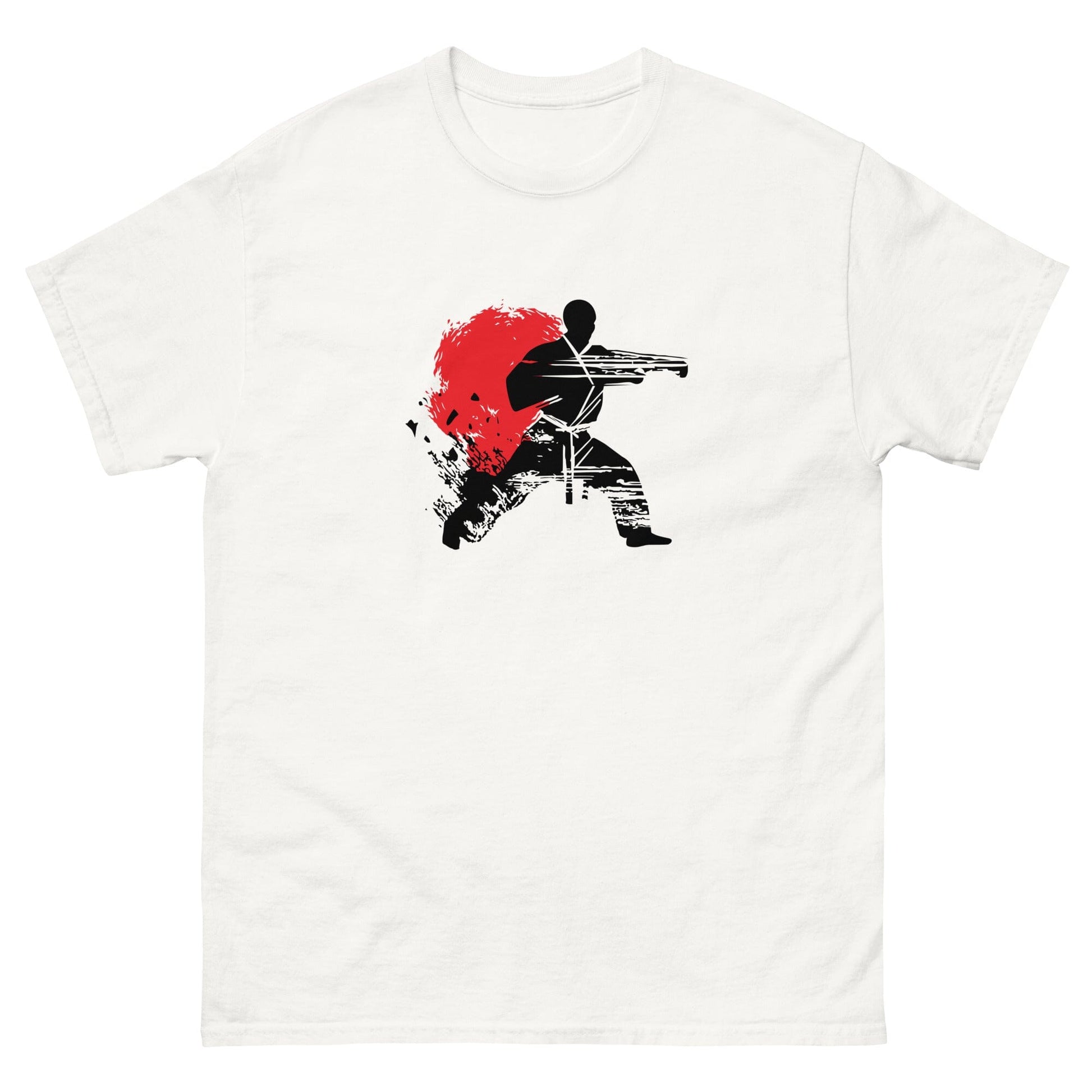 Karate Technique Shirt Martial Arts T-shirts Kenshi Crew White S 