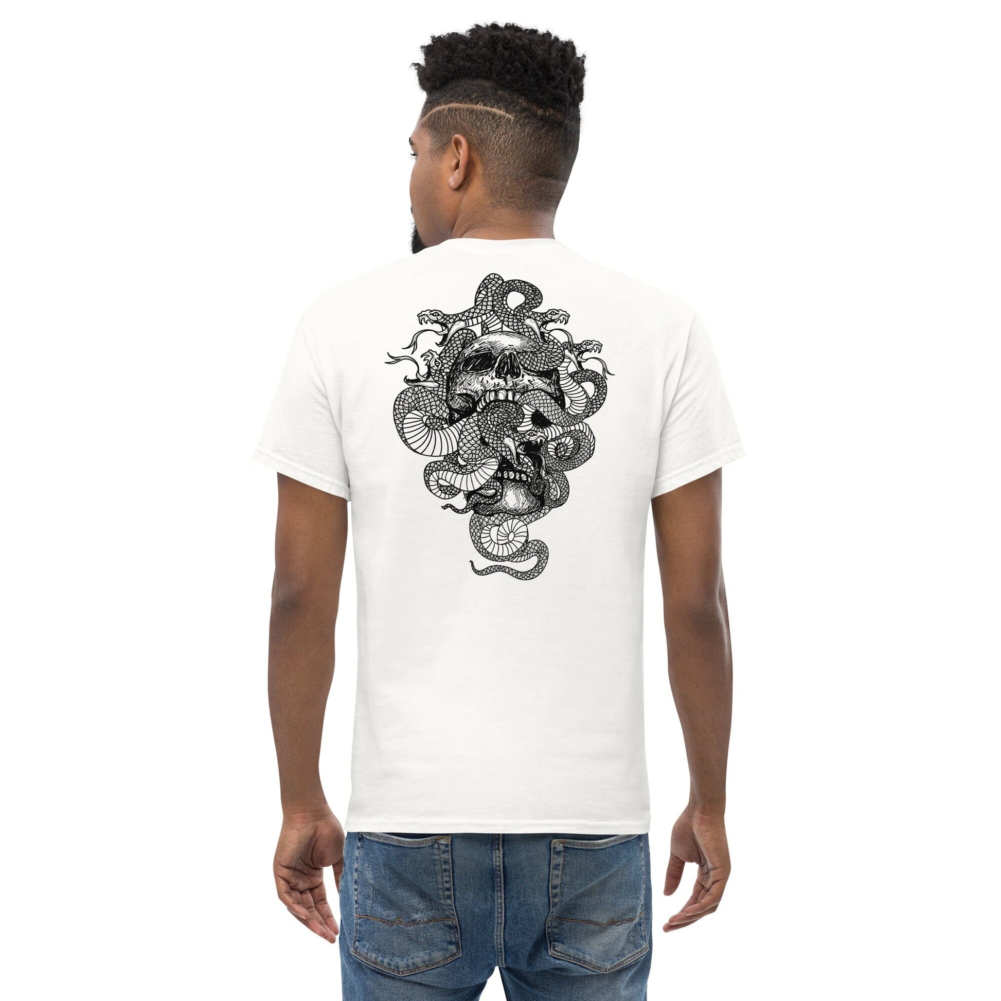 Snake and Skull T-shirt Japanese T-shirts Kenshi Crew 