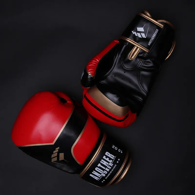 Black & Red Premium Design Boxing Training Gloves Boxing Training Gloves Kenshi Crew Red 4oz 