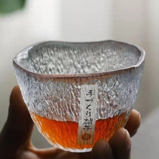 Designer Flower Snowflakes Japanese Whisky Glass 5oz Whisky Glasses Kenshi Crew 