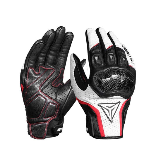 Genuine Leather Breathable Premium Motorcycle Gloves for Men Motorcycle Gloves for Men Kenshi Crew 
