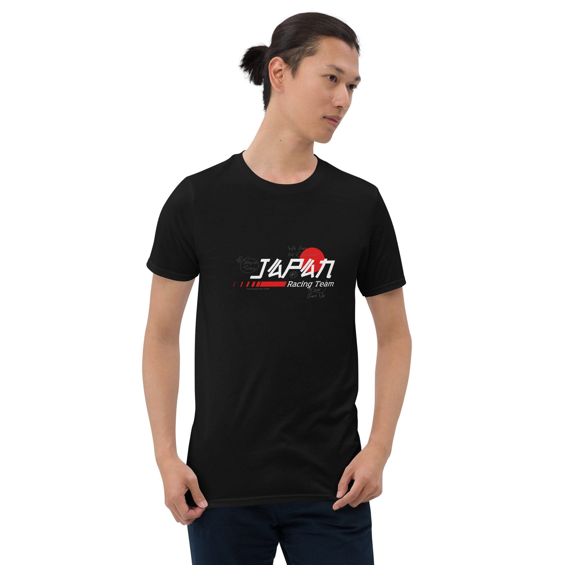 Japan Racing Black T-shirt Kenshi Crew S 