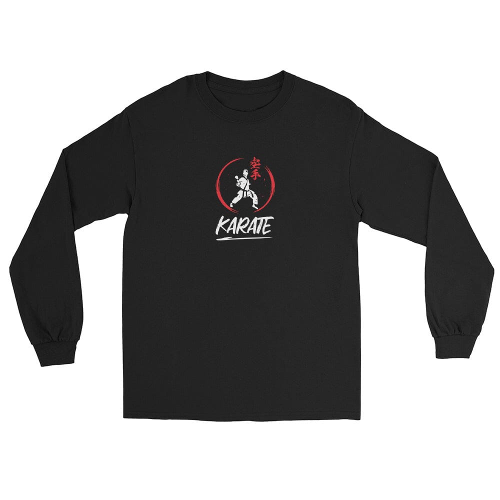 Karate Long Sleeve Black Shirt Kenshi Crew 